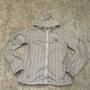 The North Face Plaid Zip-up Sweater